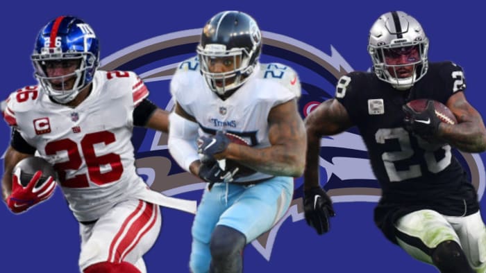 With three high-caliber veteran running backs, Saquon Barkley, Derrick Henry, and Josh Jacobs, all set to be free agents this offseason, who would fit best for the Baltimore Ravens?